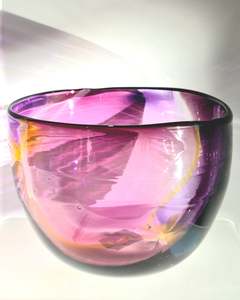Glass: Gem Glass Bowl - Orchid