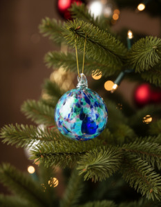 Glass: Hand blown  Glass Baubles