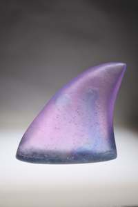 Glass Shark Fin "Lilac Tide"