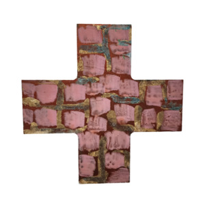Cross - Retro Pink & Gold