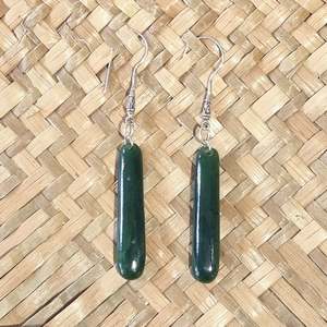 Short Length Pounamu Earrings