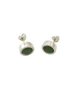 Mana Jewellery: Pounamu Silver Studs