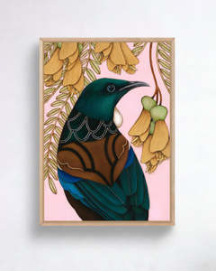 Image Vault: Box Frame - Tui And Kowhai