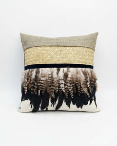 Driftwood Feather Cushion