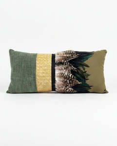 Home: Evening Forest Feather Cushion