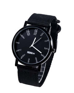 Te Reo Maori Watch Black