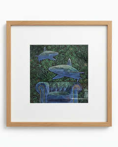 Dark & Sharky Square Frame
