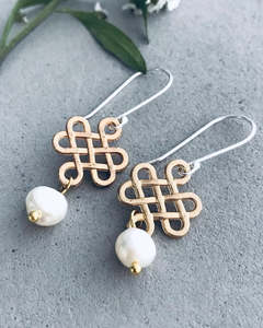 Twigg: Briana Earrings in Gold & Silver