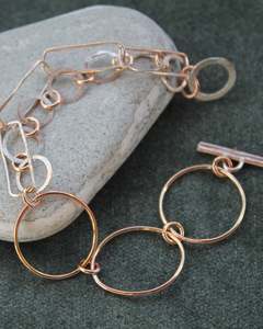 Sterling Silver & Copper Bracelet