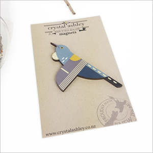 Crystal Ashley: Wooden Folk Bird Magnets