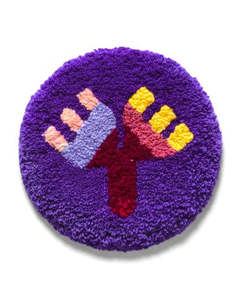 Natalie Holland: Purple Kaute - Tufted Round