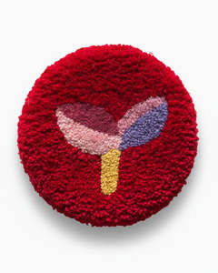 Natalie Holland: Red Ata - Tufted Round