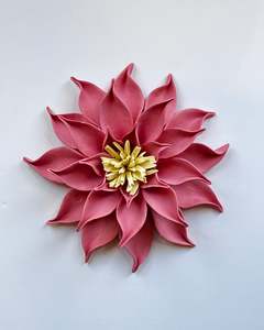 Dahlia in Rosy Pink Unglazed