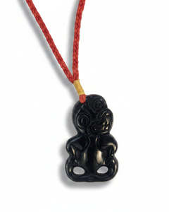 Jewelery: Black Obsidian Hei tiki