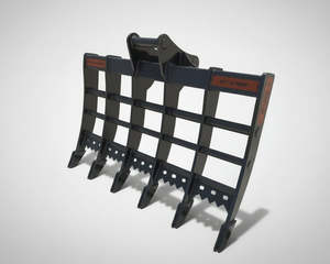 Excavator Attachments: EXCAVATOR ROOT RAKE for 4-6 Tonne Machines