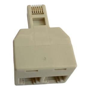 Phone Adsl Cables Adapters: Cable Phone Adapter RJ11 Dual Splitter (M to FF) RJ11 Plug (M) to 2x RJ11 Sockets (F)