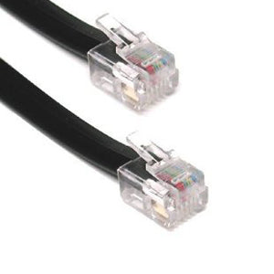 Phone Adsl Cables Adapters: Cable Phone RJ12 to RJ12 2M (Male to Male) RJ11 Phone Fibre ADSL VDSL etc