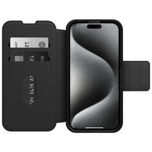 OtterBox Strada iPhone 15 Pro Max Folio Case (Black)
