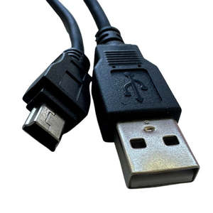 Drive Enclosures Icy Dock: Cable USB-A to Mini-B 5-pin USB 2.0 (Black) Charge/Sync 2M