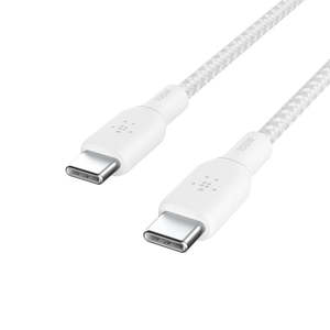 Power Adapters: Belkin USB-C Charge Cable 100W 2M White Male-Male