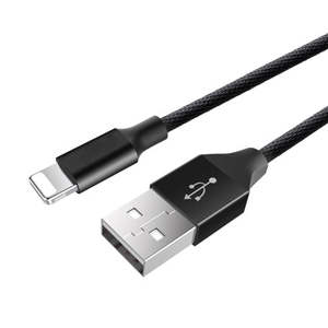 Power Adapters: Baseus USB-A to Lightning Cable 1.8M (Black) 2A Rated Durable Woven