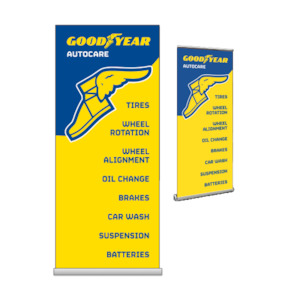 Goodyear: Goodyear - Pull Up Banner Display