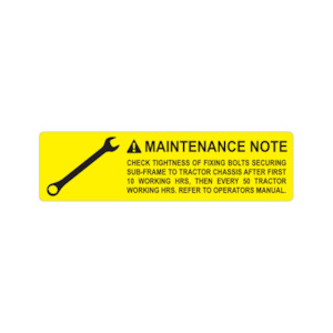 Brandt: zBrandt - Loader Safety Labels 165x45mm