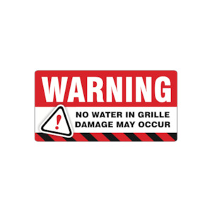Tractor Repair Portal: TRS - Warning Grille Vinyl 100x50mm
