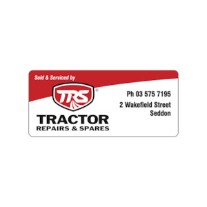 Tractor Repair Portal: TRS - Sold & Serviced Vinyl 90x40mm