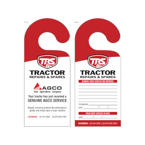 Tractor Repair Portal: TRS - Hanging Card
