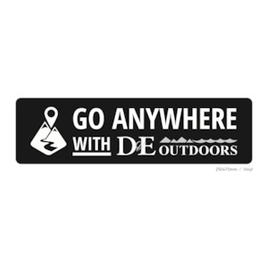 D E Portal: D&E - Outdoors Large Vinyl Label 250x70mm
