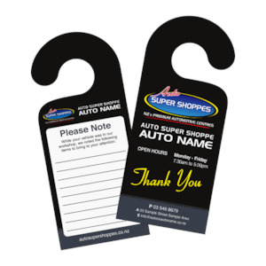 Auto Super Shoppes Portal: AutoSS - Hanging Card