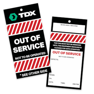 Tdx Portal: TDX - Out of Service Tag
