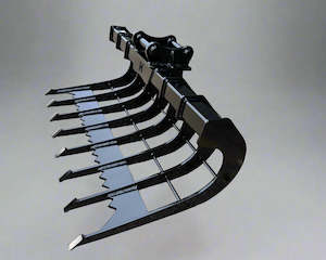 EXCAVATOR ROOT RAKE - Long Rake