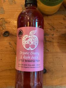 Drinks: Organic Cherry and Apple Juice