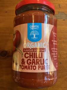 Products: Tomato Purée  - Chilli and Garlic