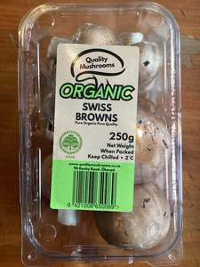 Mushrooms - Swiss Brown 250g