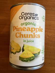 Fruit: Pineapple Chunks Canned
