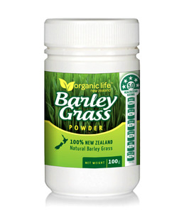 Products: Barley Grass Powder pot 100g Organic Life New Zealand Limited
