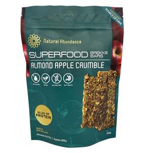 Natural Abundance Superfood Brekkie Bars Almond Apple Crumble 100g