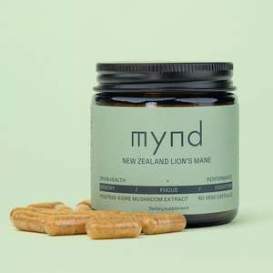 Mynd New Zealand Lion's Mane Capsules 60 Capsules