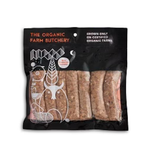 The Organic Farm Butcher - Organic Beef & Sage Sausages - [400g] - In Store/Clic&hellip;