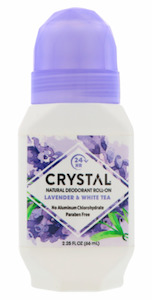 Personal Care: Crystal - Deodorant Roll On (Lavender & White Tea) - [66ml]