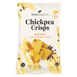 Food: Ceres - Organic Chickpea Crisps (Turmeric & Black Pepper) - [100g]