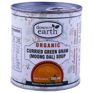 Organic: Down To Earth - Organic Curried Green Gram Moong Dahl Soup - [300ml]