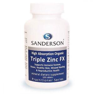 Supplements: Sandersons - Triple Zinc FX 100 tabs