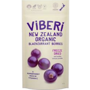 Superfoods Superfood Powders: Viberi - Organic Freeze Dried Blackcurrants - [40g]
