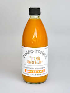 Turbo Tonics - Turmeric Ginger & Lime Concentrate - [500ml]
