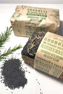 Bread: OMG - Organic Rosemary & Black Sesame Sourdough - [740g] - In Store/Click & Collect Only