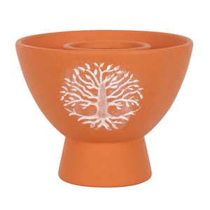 Incense: Terracotta Tree of Life Smudge Bowl